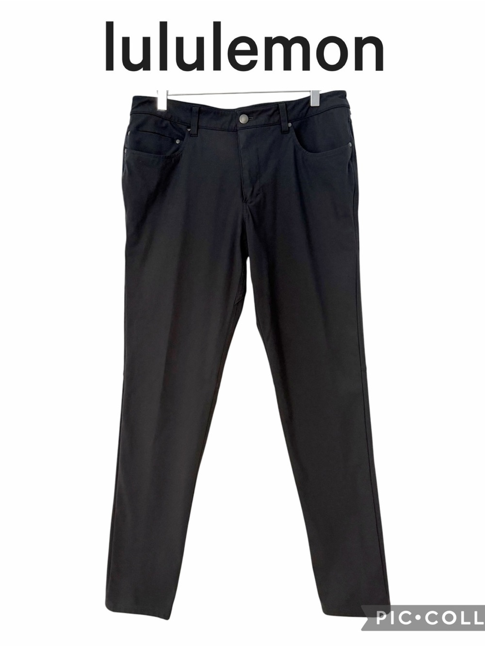 Lululemon Men black Commission Pants Slim fit Stretch Commuter ABC size 34x30